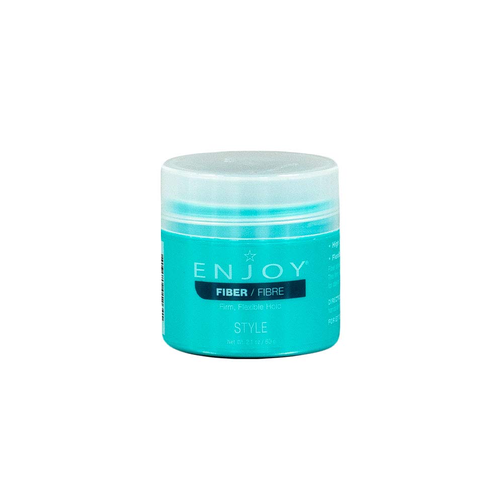 Enjoy Fiber Styling Gel, Firm Flexible Hold, Matte Finish, Easy Rinse, Castor Oil infused, Color-Safe, For Men & Women, 2.1 Oz Beauty & Personal Care Enjoy