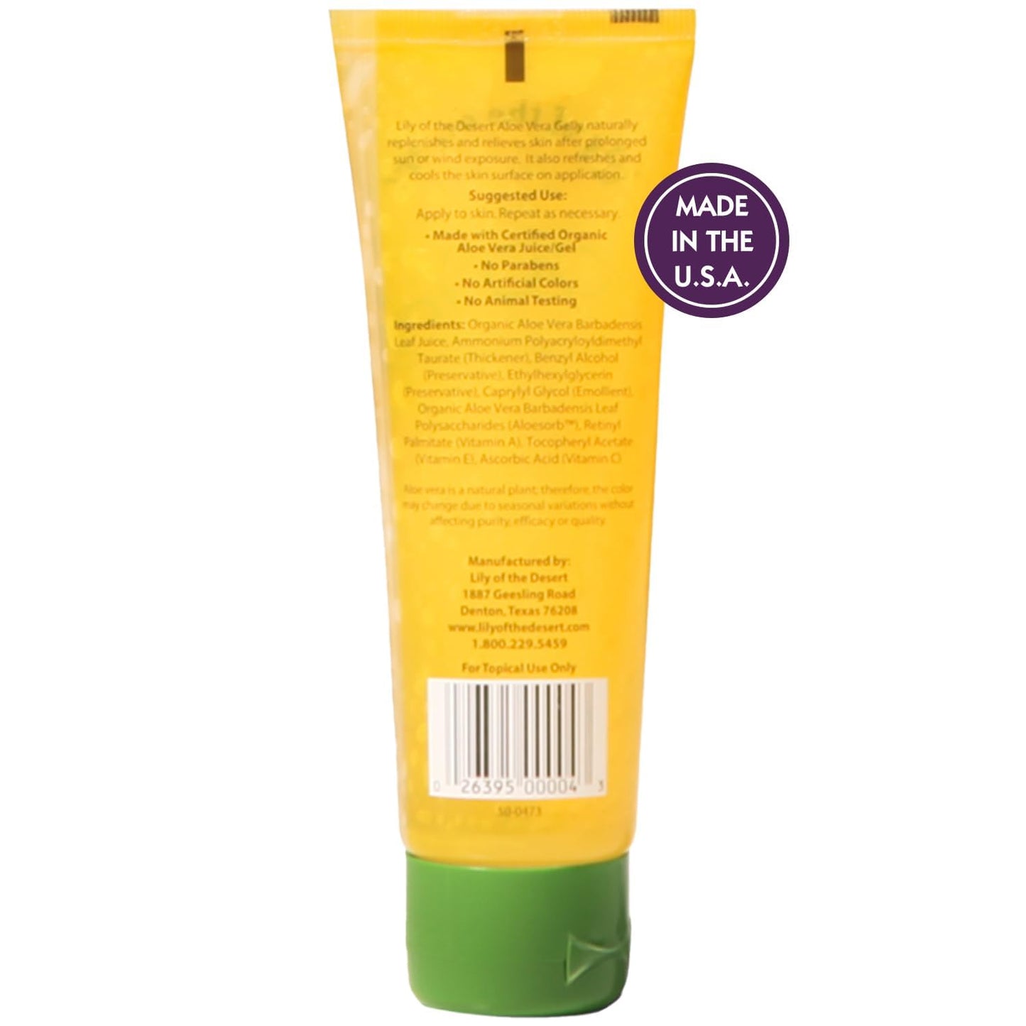 Lily Of The Desert Gelly Moisturizer - 99% Organic Aloe Vera Gel for Skin, After Sun Care with Aloe, Vitamin E Oil, and Vitamin C for Sunburn Relief Beauty & Personal Care Lily Of The Desert