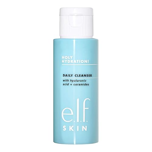 e.l.f. SKIN Holy Hydration! Daily Cleanser Mini, Face Cleanser For Washing Away Excess Oil, Impurities & Makeup, Made With Hyaluronic Acid, Vegan Beauty & Personal Care e.l.f.