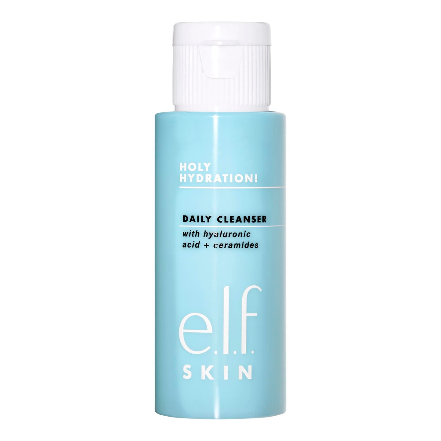 e.l.f. SKIN Holy Hydration! Daily Cleanser Mini, Face Cleanser For Washing Away Excess Oil, Impurities & Makeup, Made With Hyaluronic Acid, Vegan Beauty & Personal Care e.l.f.