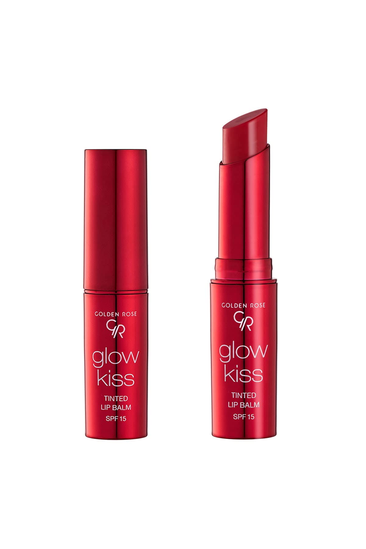 Golden Rose Cosmetics Glow Kiss Tinted Lip Balm with SPF15, Vegan Formula (Strawberry) Beauty and Personal Care Golden Rose