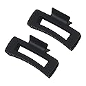 Black Hair Claw Clips for Women Girls, Large 4.2" Matte Rectangle Nonslip Jaw Clips for Thick and Thin Hair, 2 Packs Beauty & Personal Care MAORULU