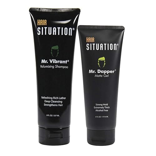 Hair Situation Mr. Dapper Matte Look - Extra Strong Firm Hold Hair, Anti-Humidity Shield. Mr. Vibrant Volumizing Shampoo for Thinning and Receding Beauty & Personal Care Hair Situation