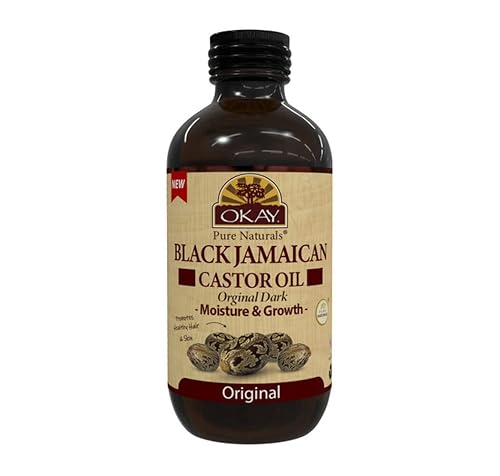 Black Jamaican Castor Oil Original Dark by Okay for Unisex - 4 oz Oil Beauty & Personal Care OKAY