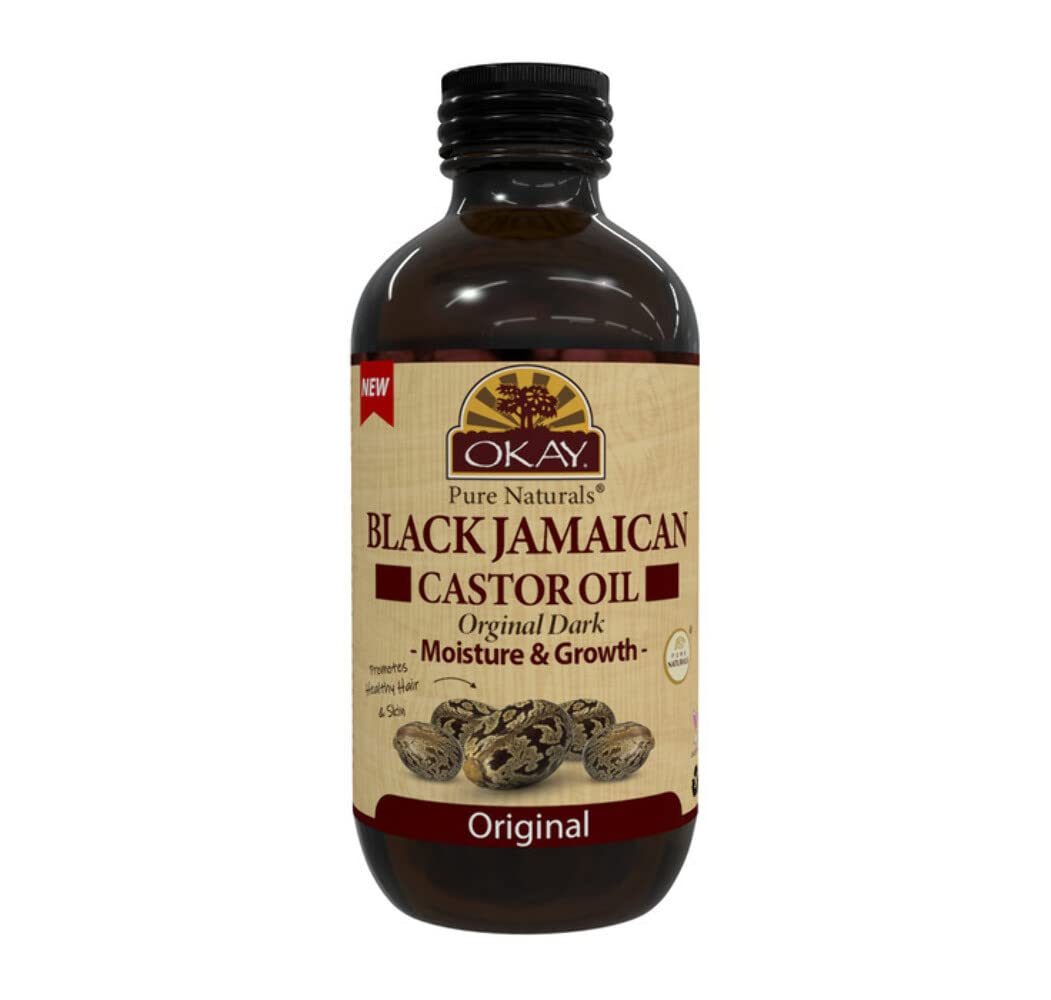 Black Jamaican Castor Oil Original Dark by Okay for Unisex - 4 oz Oil Beauty & Personal Care OKAY