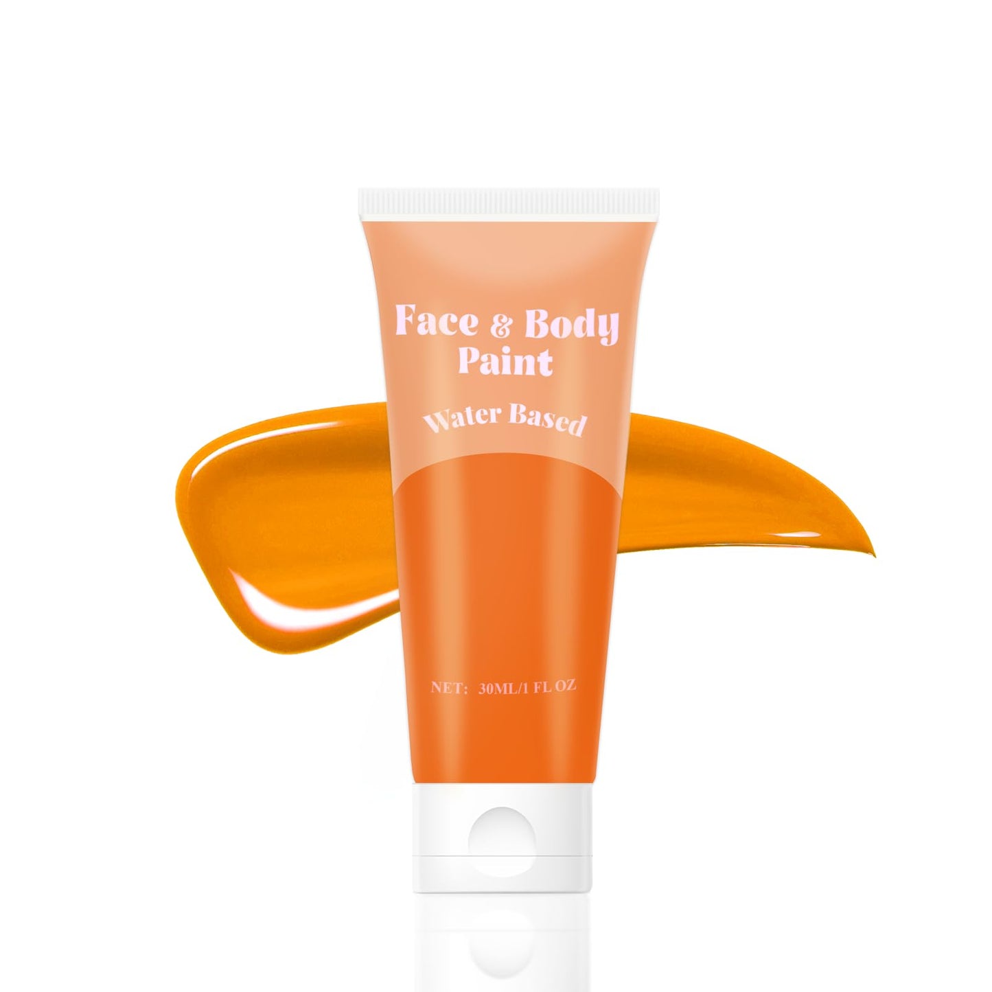 Orange Face Body Paint?Water Based Cream Orange Face Body Paint for Starfire Festivals Halloween Cosplay SFX Pumpkin Makeup,Washable&Full Coverage Beauty & Personal Care TUHPIBK