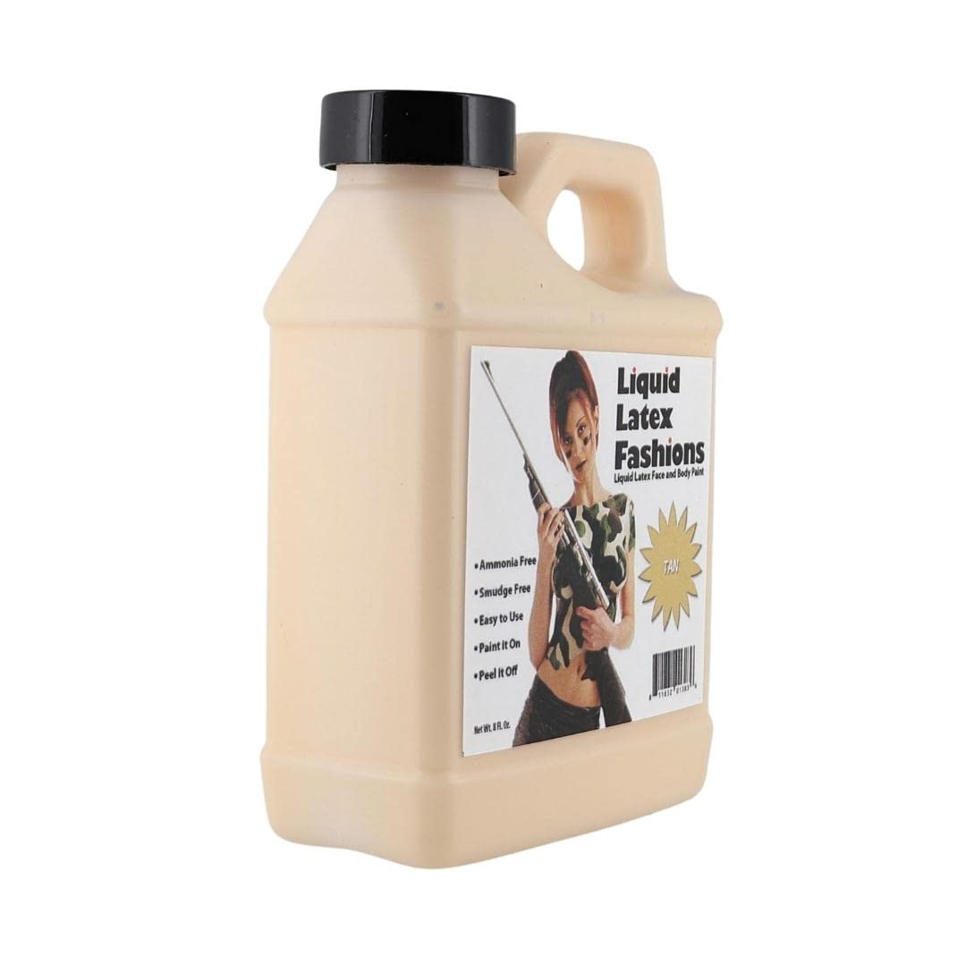 Liquid Latex Fashions - Ammonia Free Halloween Easy Peel Off Body Paint, Ideal for Art, Theater, Parties, School Plays, Cosplays and Concerts, Flesh-