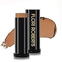 Base Strokes Crème Foundation Stick by Flori Roberts, Full Coverage for Women of Color or Deeper Skin Tones, Long Lasting Makeup, Natural Finish Beauty & Personal Care Flori Roberts
