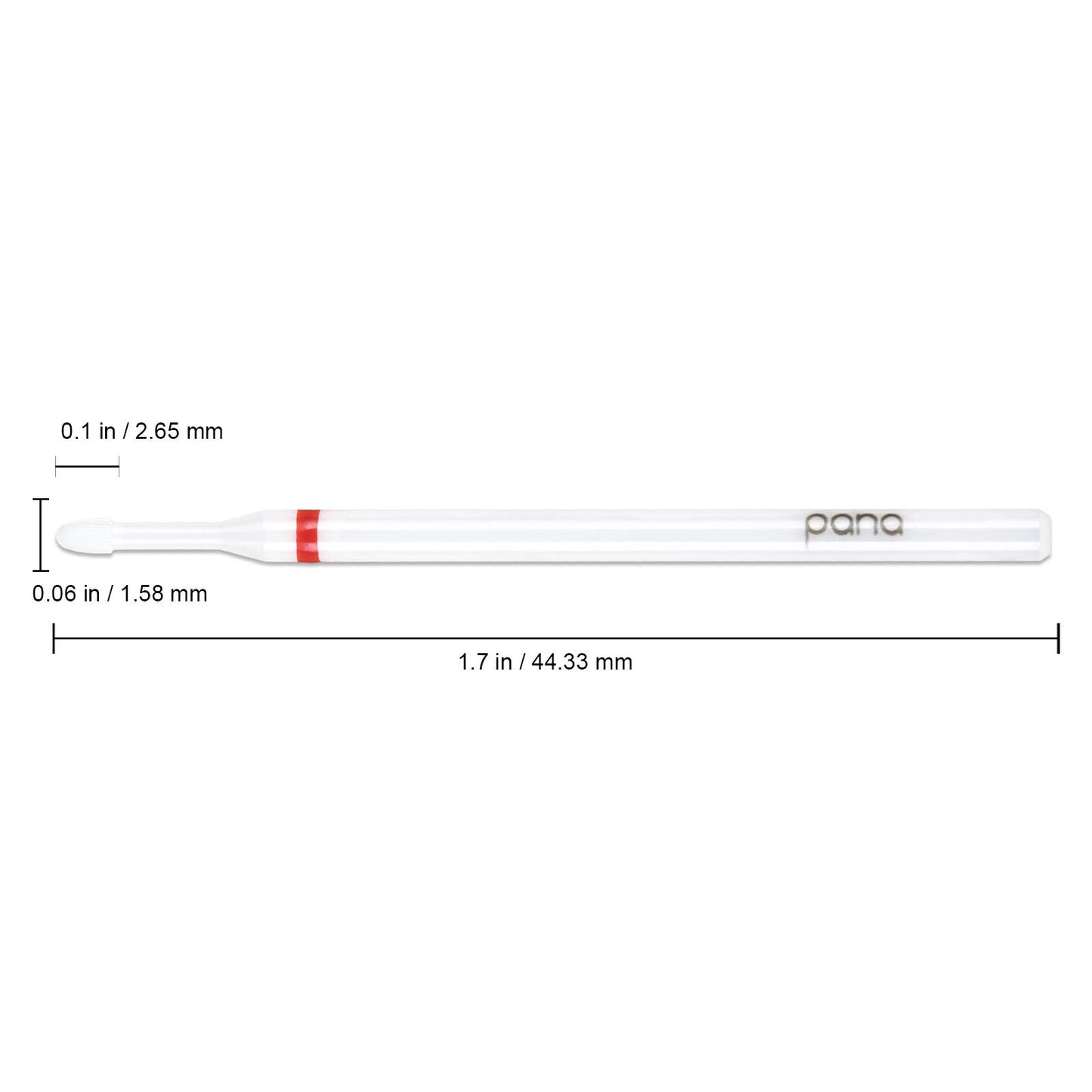 PANA 3/32" Cuticle Clean White Ceramic Nail Carbide Bit (Grit: Fine - F) Beauty & Personal Care PANA