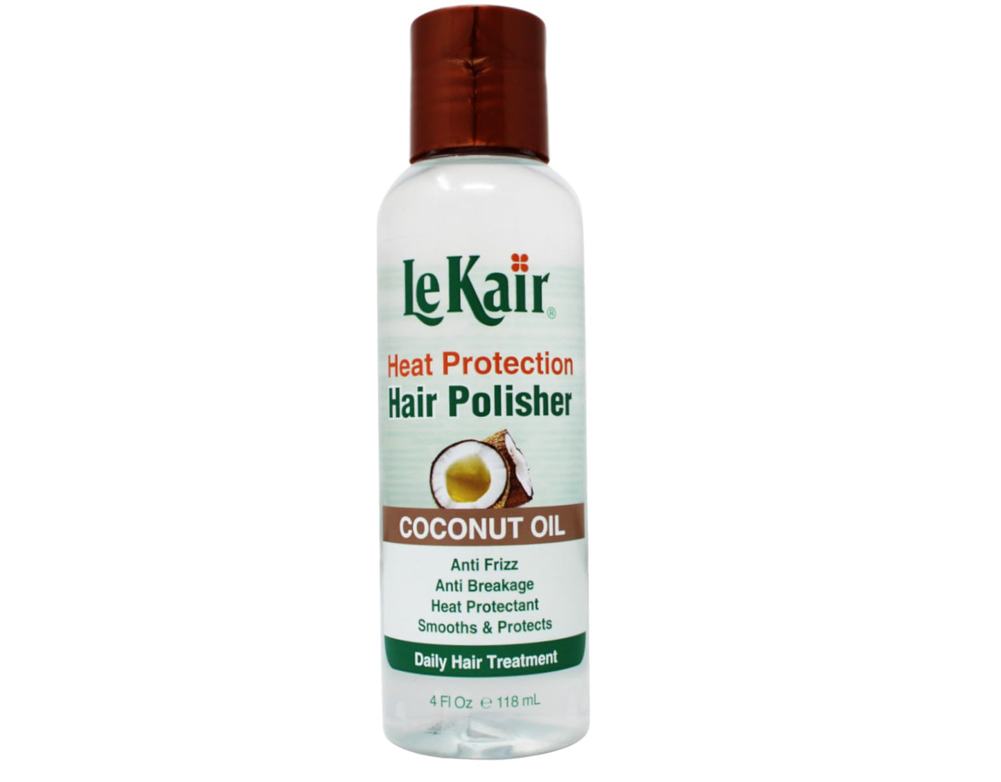 Le Kair High Heat Protection Hair Polisher - Coconut Oil, Anti Frizz, Anti Breakage, Heat Protectant, Smooths & Protects, Daily Hair Treatment 4 Fl Oz Beauty & Personal Care Le Kair