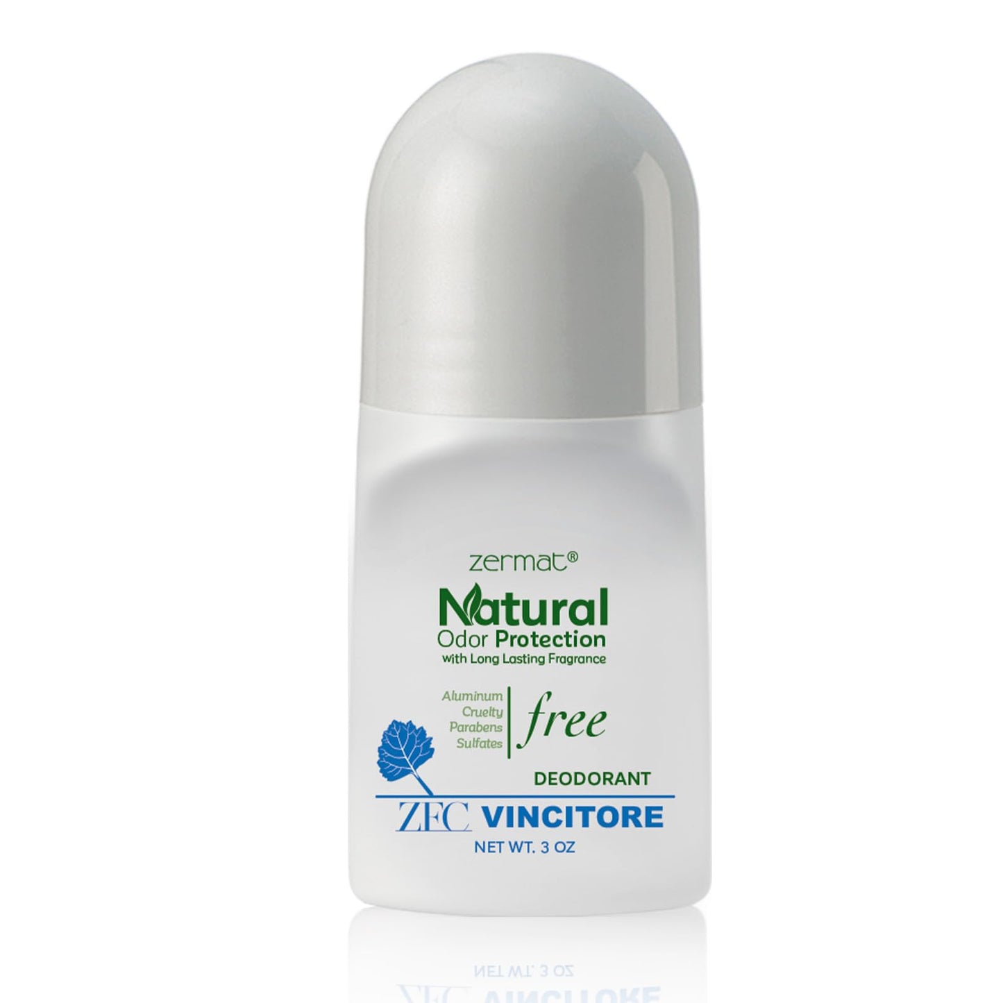 Zermat Zentimento Vincitore, Natural Roll-On Deodorant, 3 Oz. Beauty and Personal Care Zermat