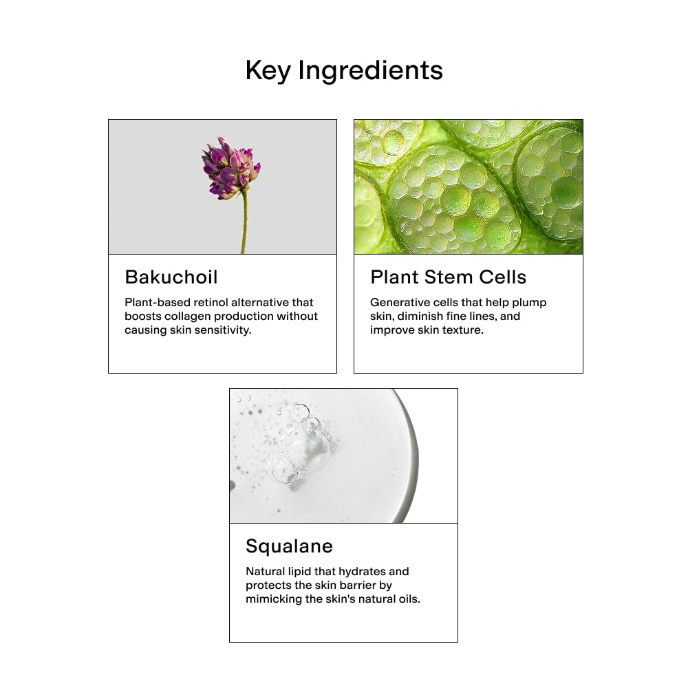 CLEARSTEM - HYDRAGLOW Stem Cell Moisturizer - Bakuchiol + Squalene - Youthful Skin Face Moisturizer - All Skin Types - Facial Skin Care Products Beauty & Personal Care CLEARSTEM