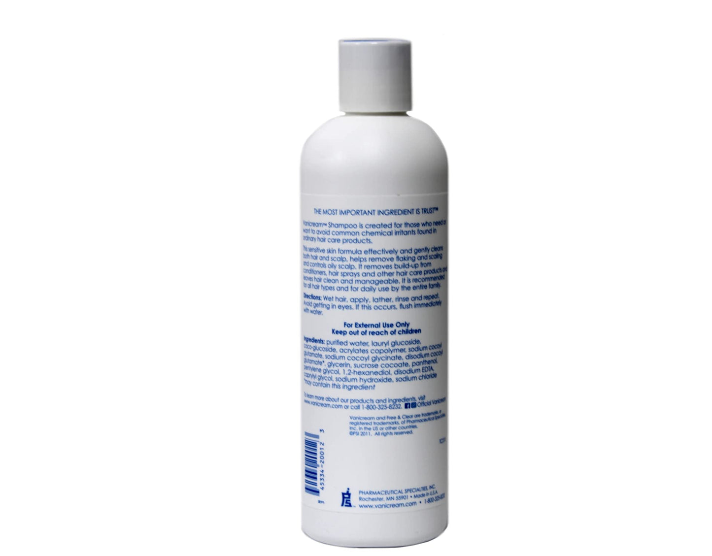 Vanicream Shampoo for Sensitive Skin, Dermatologist Tested, Free of Dyes, Fragrance, Parabens and Formaldehyde Releasers, Sulfate-Free, 12 fl oz (Pack Beauty & Personal Care Vanicream