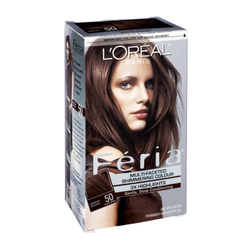 L"Oreal Paris Feria 50 Natural Medium Brown Permanent Haircolor Gel Beauty & Personal Care L'Oreal Paris