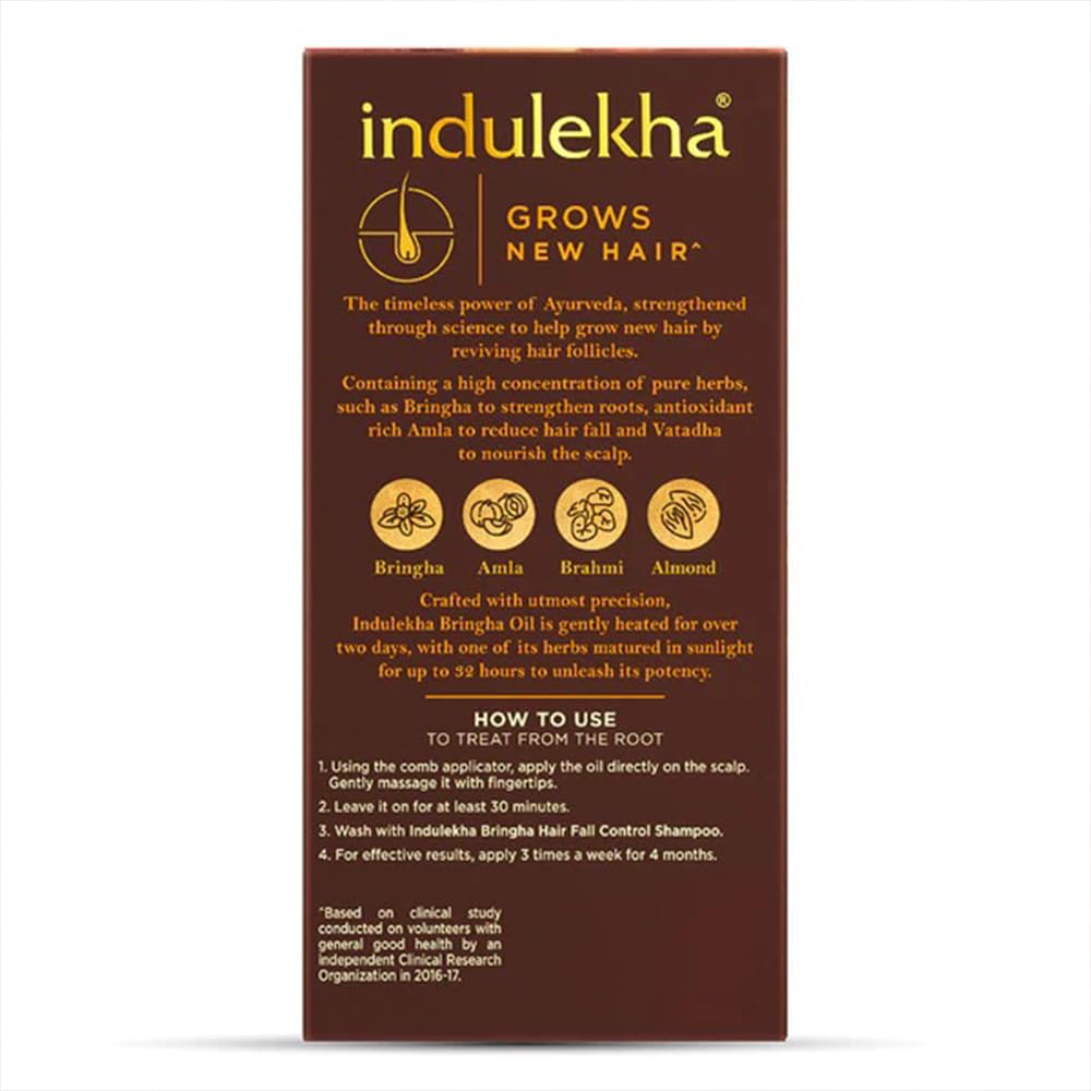 Indulekha Bringha Complete Hair Care Oil 100ml (Pack of 3) Beauty & Personal Care INDULEKHA