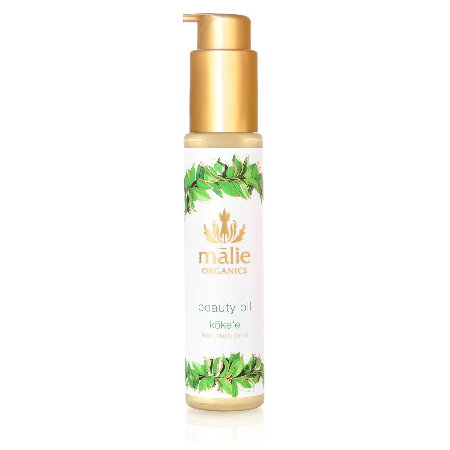 M?lie Organics Beauty Oil, K?ke‘e Scent, Multi-Use Moisturizer for Skin + Hair + Bath, Jojoba + Avocado + Coconut Oils, Vegan, 2.5 oz Beauty & Personal Care Malie Organics