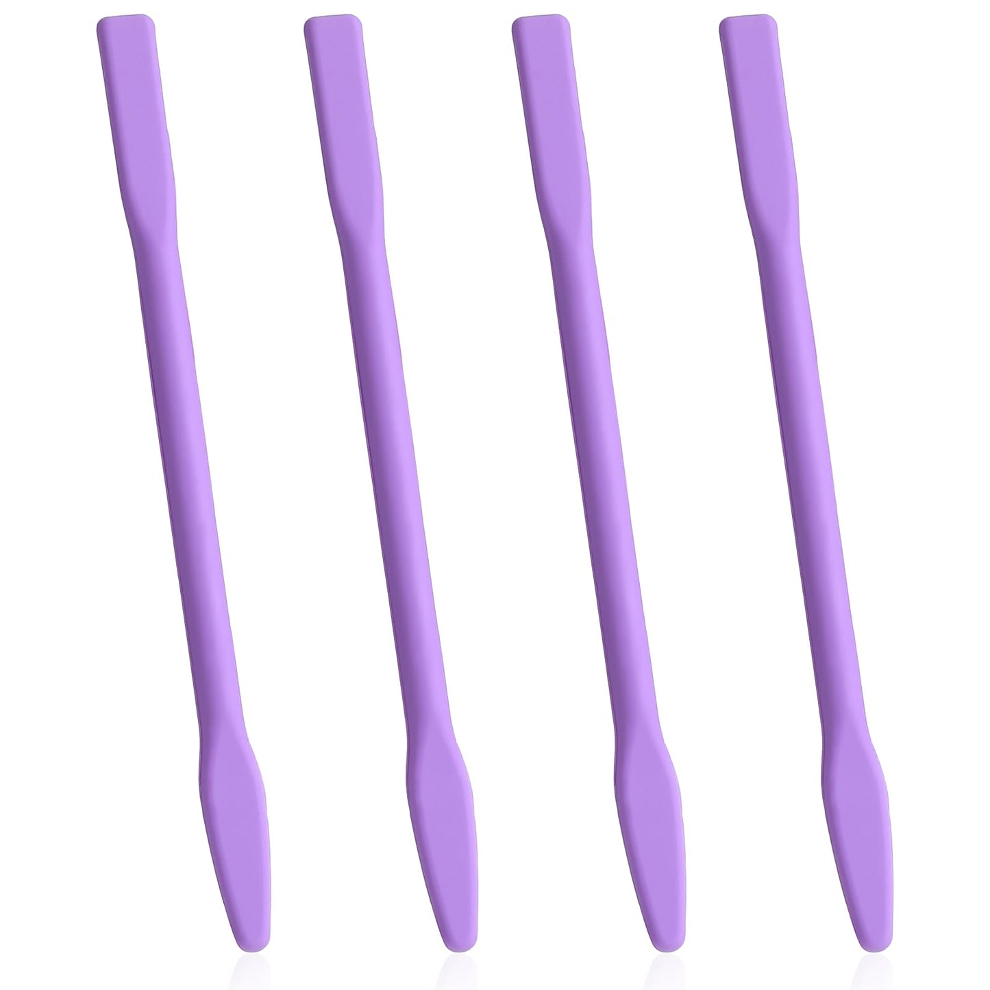 4 Pack Small Silicone Eyebrow Wax Sticks, Non-stick Eyebrow Waxing Stick Silicone Wax Sticks for Hair Removal Home Salon Body Use Beauty and Personal Care Tweruna
