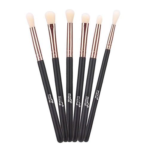 MSQ Eye Brush Set Rose Gold 6pcs Eyeshadow Set Eyebrow Brush Makeup Brushes Eyeliner Brush for Eyeshadow, Eyebrow, Eyeliner, Blending, Concealer, Best Beauty & Personal Care MSQ