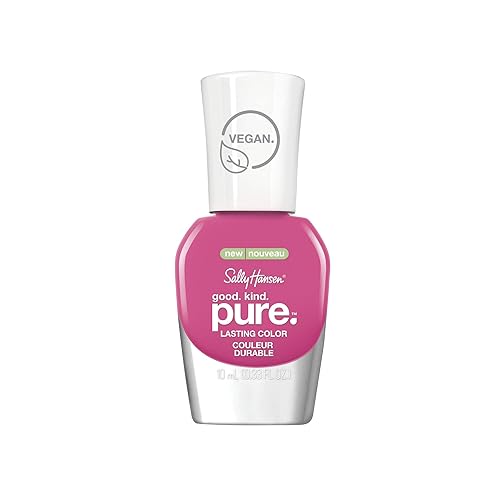 Sally Hansen Good. Kind. Pure. Nail Polish | Plant-Based, Vegan, 16-Free Formula | Opaque, Shiny | 290 Peony Origins | Deep Pink Nail Color Beauty & Personal Care Sally Hansen
