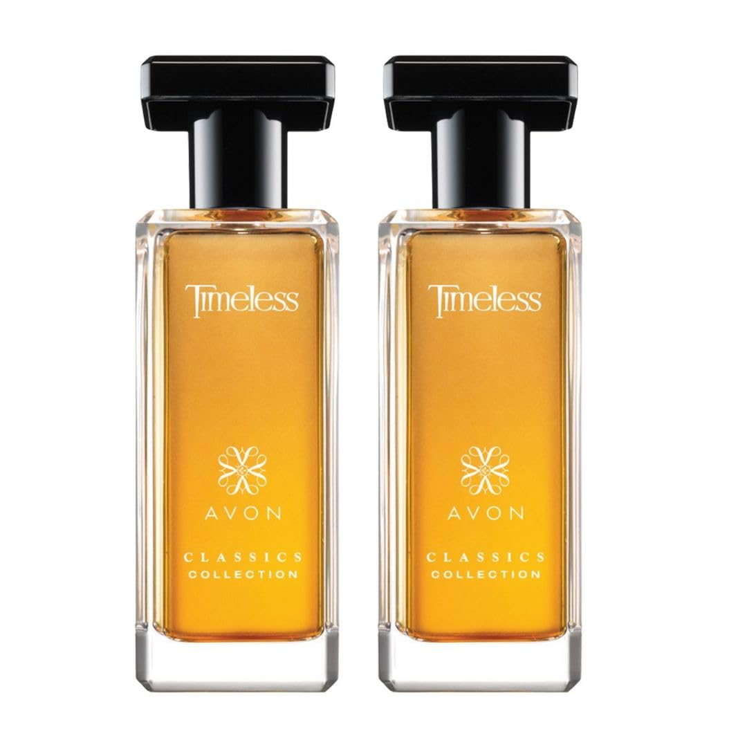 AVON Classics Timeless Cologne Spray 1.7 fl. oz, Pack of 2 Perfume for Women - Soft Floral Clean Scent Perfume with Jasmine, Cardamom & Patchouli Beauty & Personal Care AVON