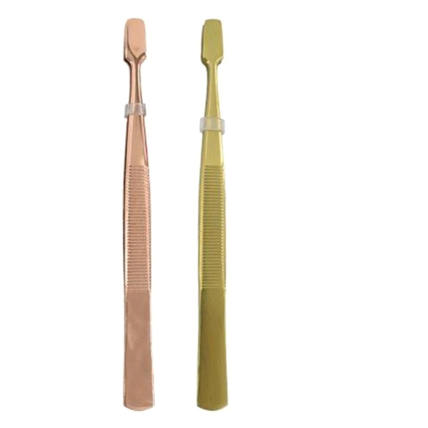 MENGKK Tweezers Professional Eyebrow Tweezer Slanted Puller Stainless Steel Face Nose Hair Remover Excellent Closure Clip Tool(Gold) Beauty and Personal Care MENGKK