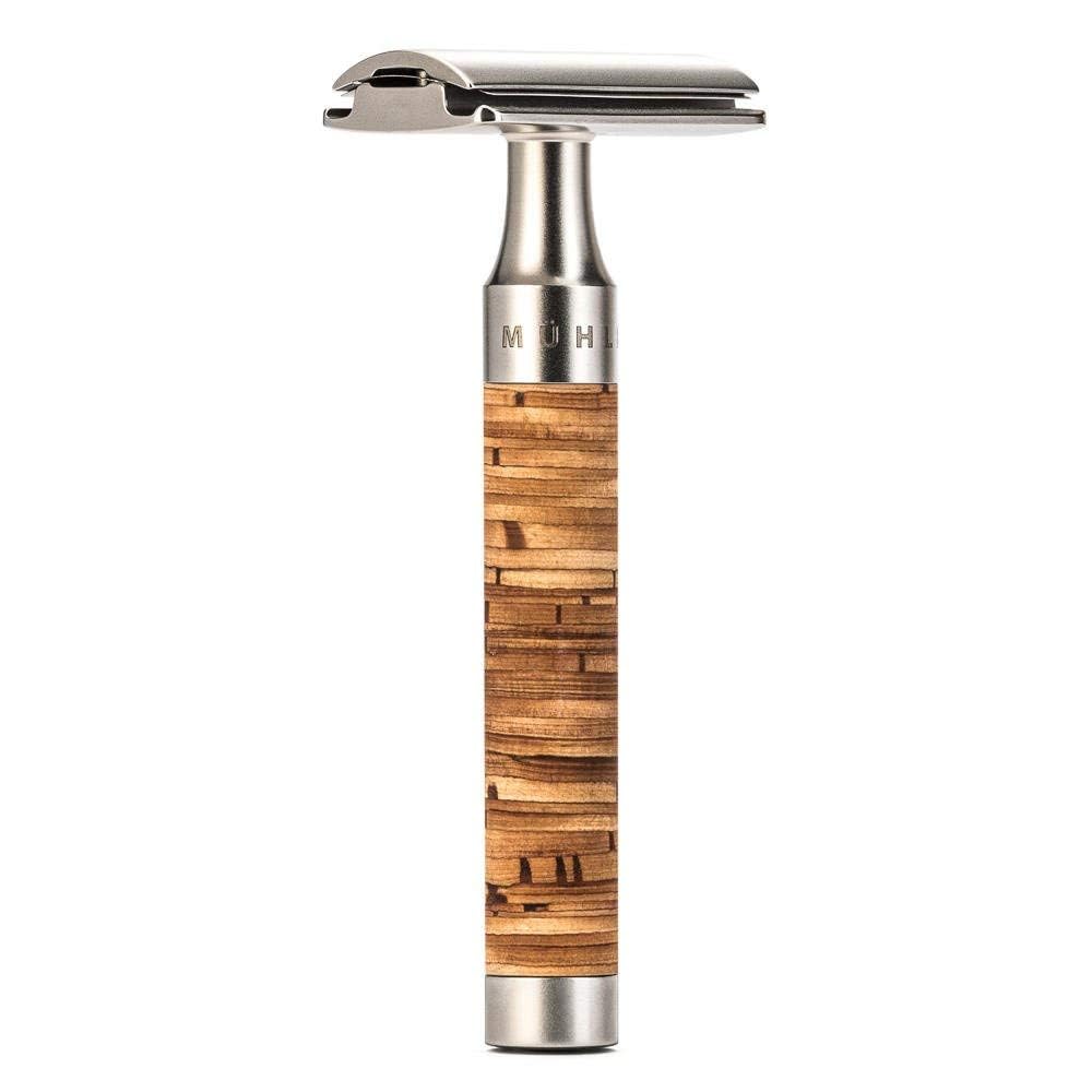 MÜHLE Rocca Stainless Steel Birch Bark Safety Razor Beauty and Personal Care MÜHLE