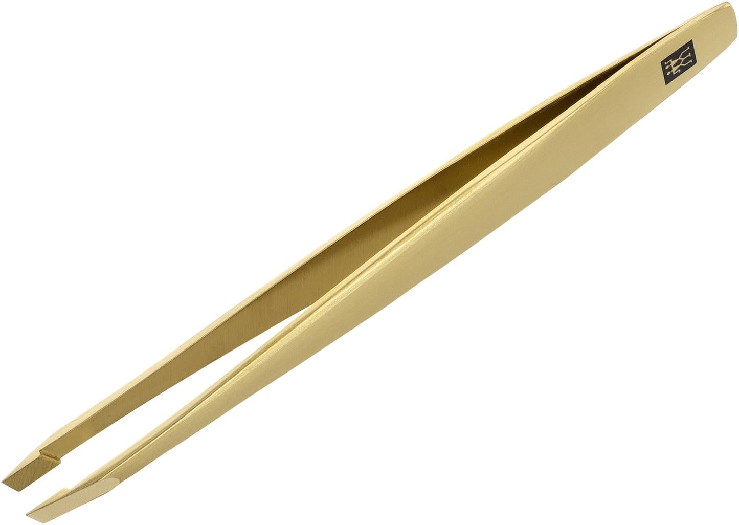 ZWILLING Tweezer Slanted (plucking eyebrows, removing splinters, hand finished, roughened tips, hypoallergenic), Premium, Gold, 3.5 inch Beauty and Personal Care ZWILLING