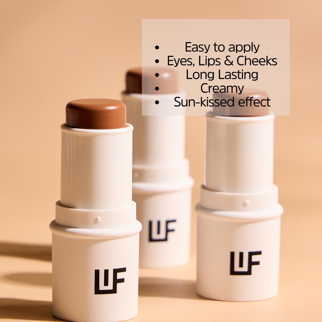 LIF Cosmetics Velvet Stick Bronzer - Multitasking Cream Bronzer Stick for Face, Eyes & Lips | Lightweight, Glide-On Warmth for Sun-Kissed Radiance Beauty & Personal Care LIF Cosmetics