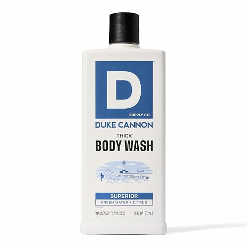 Duke Cannon Supply Co. Thick High Viscosity Body Wash - 3X Thicker, Cleansing Shower and Bath Gel, Mineral-Enriched for Men - Men’s Body Scrub Beauty & Personal Care Duke Cannon Supply Co.