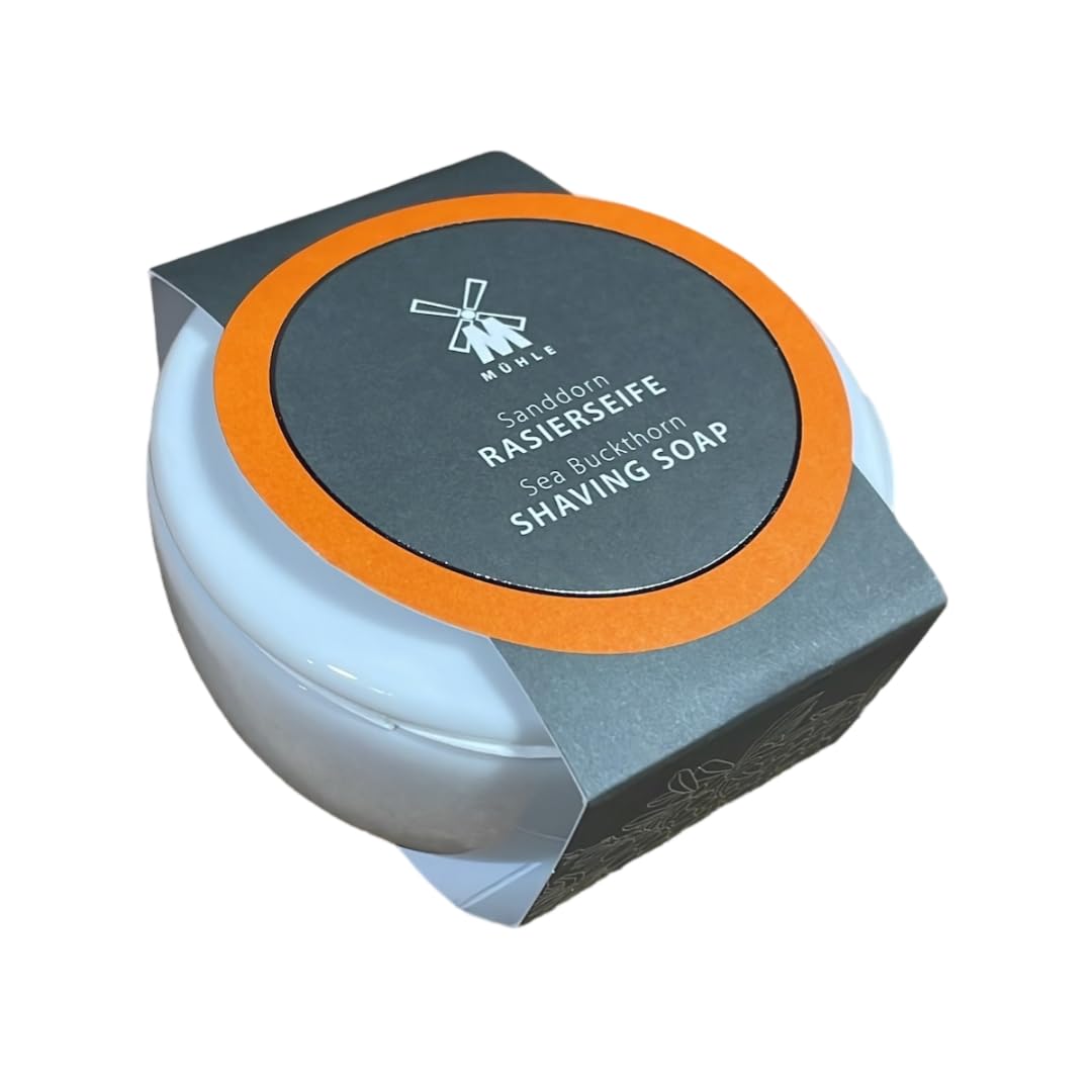 MÜHLE SHAVE CARE Porcelain Dish incl. Sea Buckthorn Shaving Soap 65g Beauty and Personal Care MÜHLE