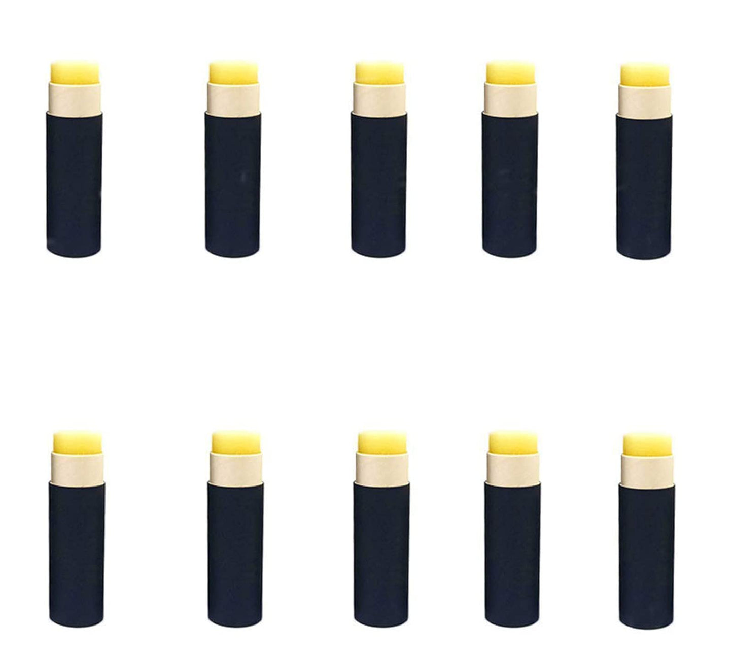 Healthcom 10 Pack 15ml Paperboard Lip Balm Tubes Kraft Paper Lipstick Tube Cardboard 0.5 Oz Empty Deodorant Container Solid Perfume Tube Cosmetic Box Beauty and Personal Care Healthcom