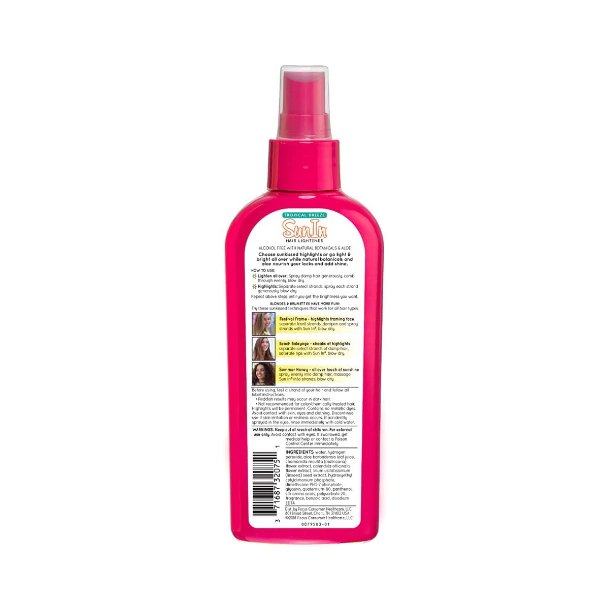 Sun In Original Spray-In Hair Lightener, Tropical Breeze , 4.7-Ounce Bottles (Pack of 6) Beauty & Personal Care SunSun