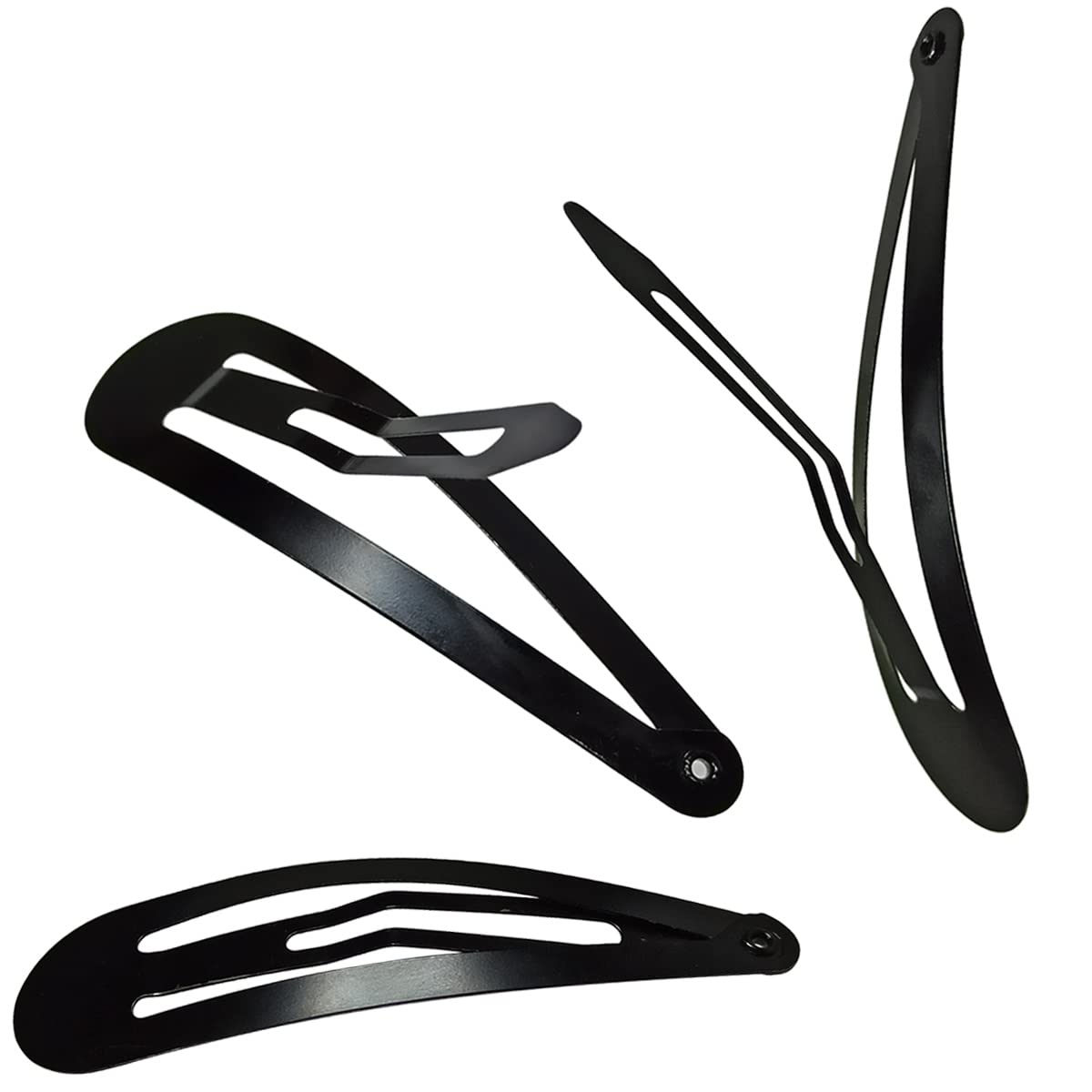 30 Pcs Snap Hair Clips, 3.1 Inch Big Size Barrettes Women No Slip Metal Snap Hair Clips Large Hair Pins(Black) Beauty & Personal Care yuntop