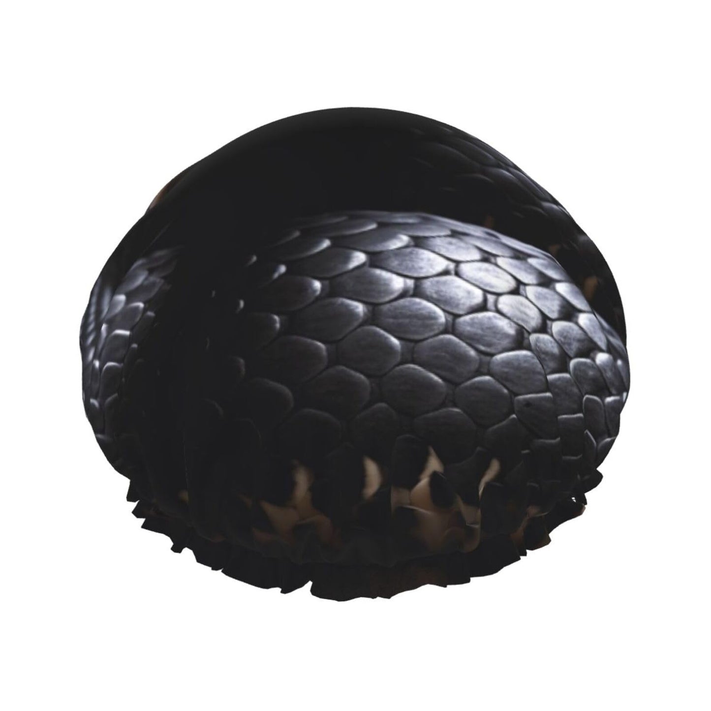 Black Snake Shower Cap for Women Men Large Reusable Shower Bonnet Double-Layer Waterproof Bath Caps Elastic Band Hair Hat for All Hairstyles Beauty and Personal Care BWLHJKE