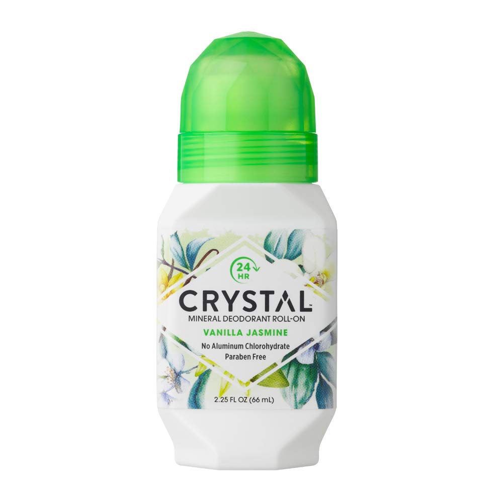 Crystal Mineral Deodorant Roll-On, Vanilla Jasmine, 2.25 oz (Pack of 4) Beauty and Personal Care Crystal Essence