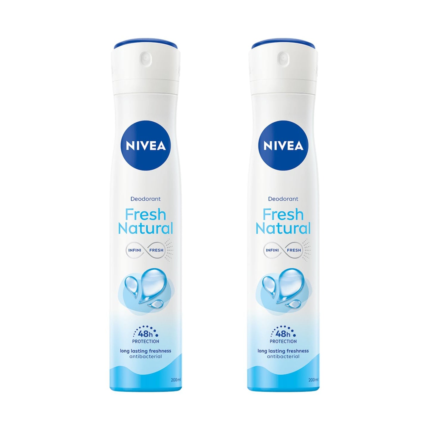 NIVEA Fresh Natural Deodorant Spray 200ml - 48 Hour Odor Protection for Women & Men - Refreshing Oceanic Scent, Quick Dry, No Alcohol, Gentle on Skin Beauty and Personal Care NIVEA