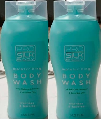The Right Solutions Corporation Pro Silk Body Moisturizing Body Wash with Natural Extracts and Essential Oils, Cypress & Berries Scent, 24 Fl Oz Beauty & Personal Care The Right Solutions Corporation