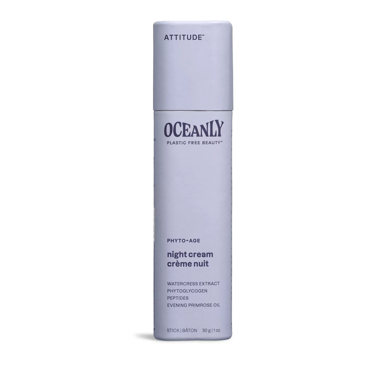 ATTITUDE Oceanly Night Cream Bar, EWG Verified, Plastic-free, Plant and Mineral-Based Ingredients, Vegan and Cruelty-free Face Moisturizing Products Beauty & Personal Care BIO SPECTRA ATTITUDE