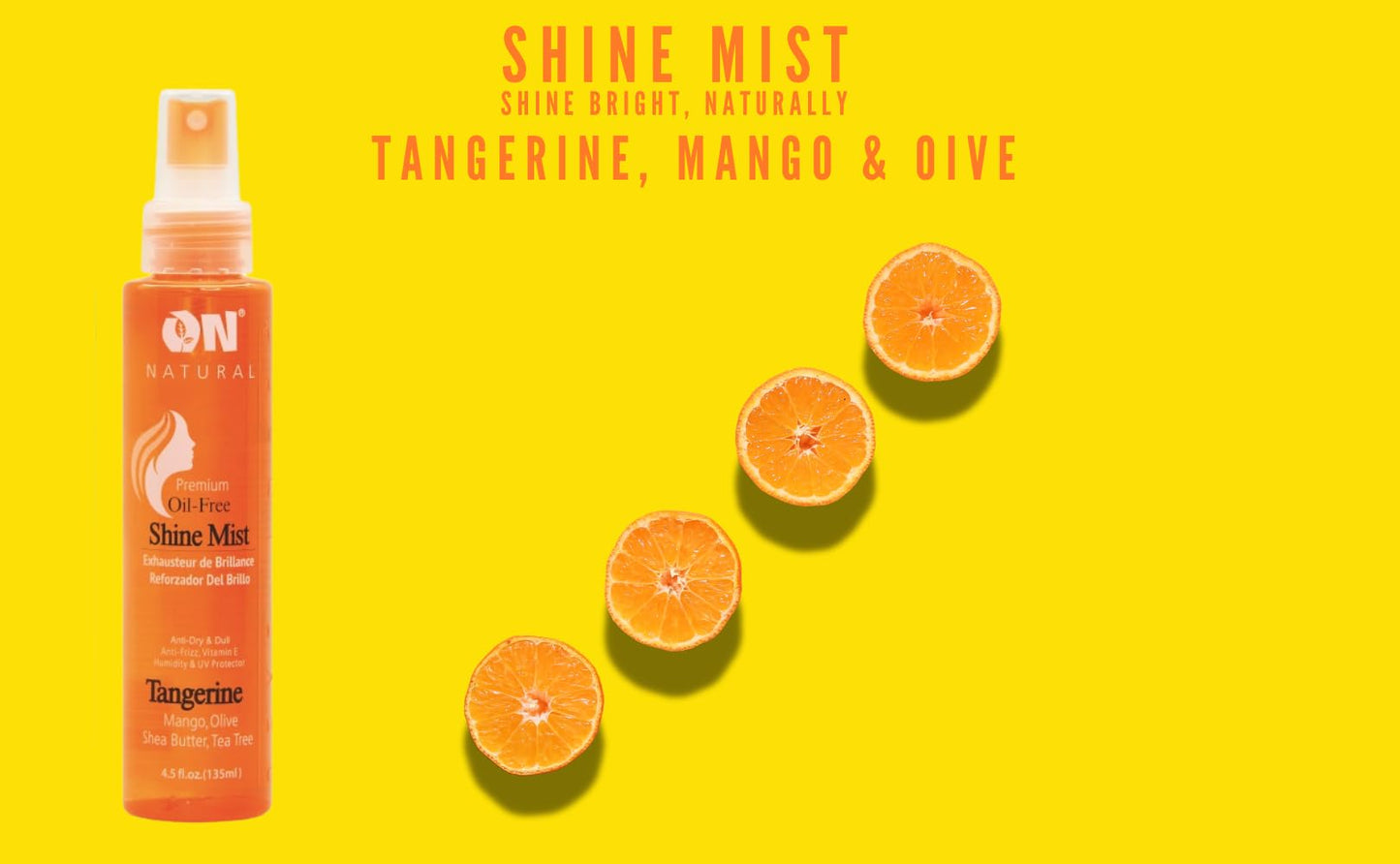 On Organic Natural Premium Oil-Free Weave & Wig Shine Mist, Tangerine 4.5 oz Beauty & Personal Care measjimi
