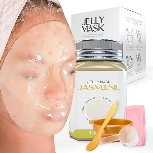 BRÜUN Peel-Off Jazmine Jelly Mask for Face Care - A 23 fl oz Rubber Mask Jar for 30 to 35 Treatments - A Skin Care Moisturizing Gel Mask of Spa Set Beauty & Personal Care BRÜUN