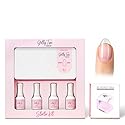 Kiara Sky Gelly Tips Starter Kit | Includes Prep, Primer, Builder, Top Coat, Tips | Almond Short Beauty & Personal Care KIARA SKY