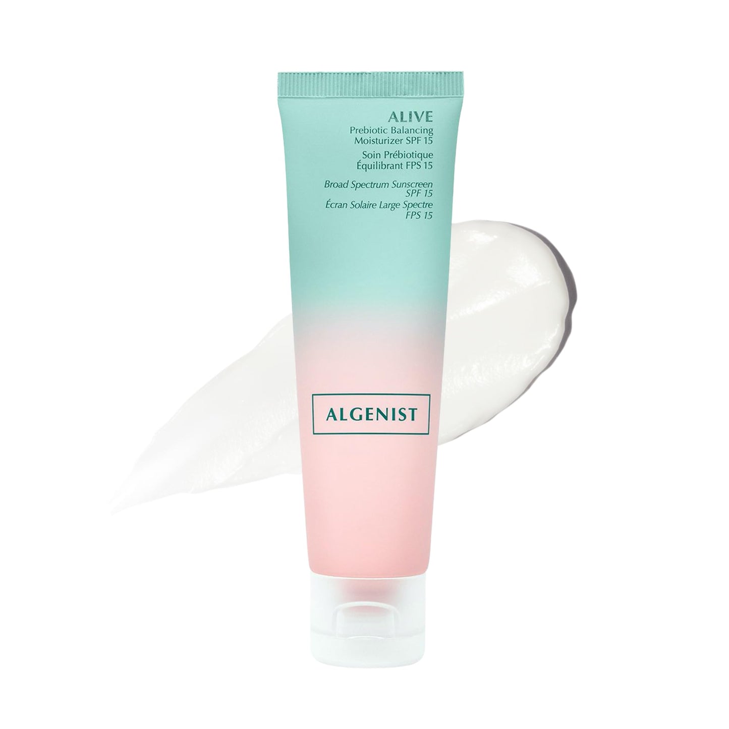 Algenist ALIVE Prebiotic Balancing Moisturizer SPF15 - Moisturizing Mineral Sunscreen for Face, Neck & Chest with Prebiotics & Probiotics - Zinc Oxide Beauty & Personal Care Algenist