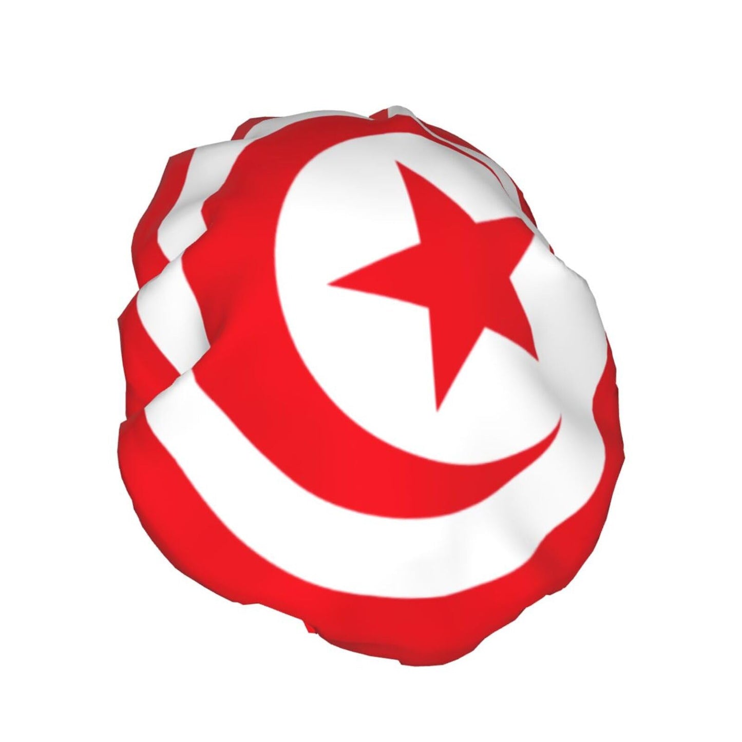 Tunisia Flag Prints Shower Cap Double Layer Lined Waterproof Bathing Shower Hat Beauty and Personal Care Hayyett