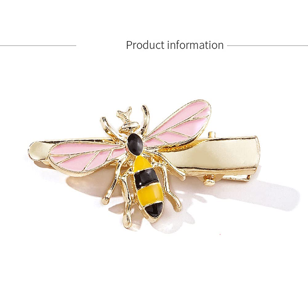 6Pcs Exquisite Cute Metal Bee Alligator Hair Clips Barrettes Honeybee Hair Side Clip Bride Bridesmaid Hair Jewelry Accessories for Women Teen Girls Beauty & Personal Care luzen