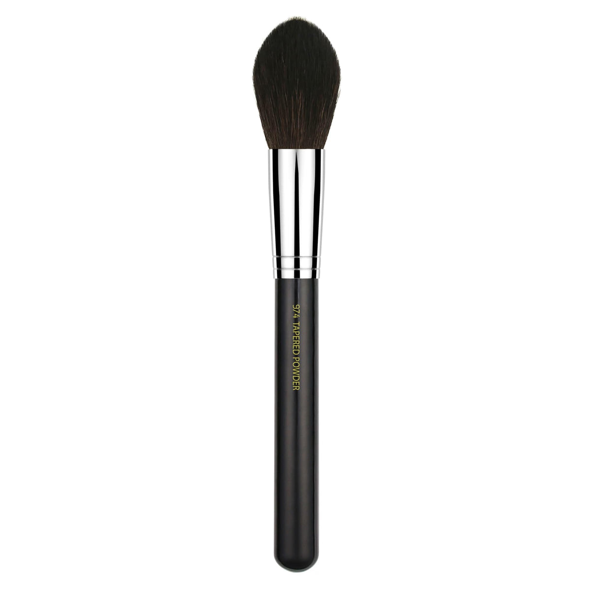 Bdellium Tools Professional Makeup Brush - Maestro Series 974 Tapered Powder - With Mix of Soft Synthetic & Natural Fibers, For Sculpt & Shape (Black