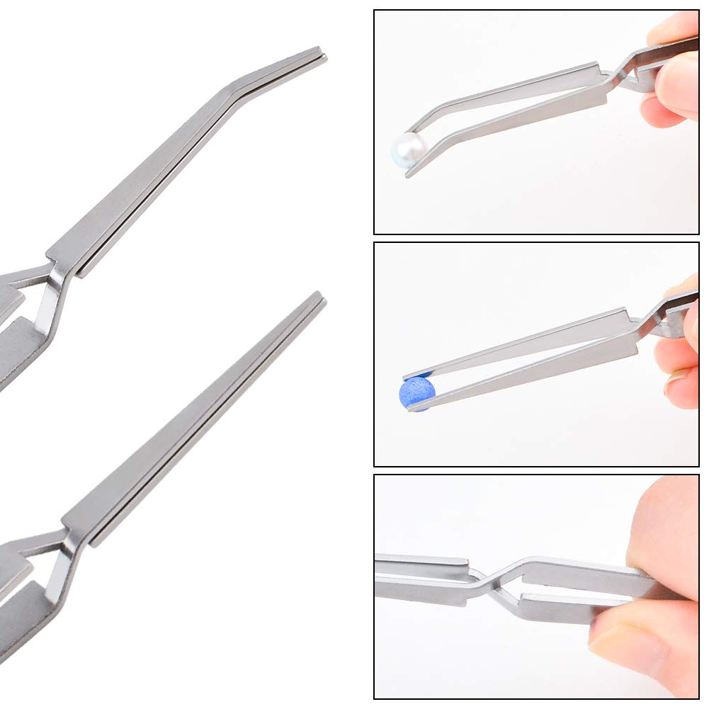 WANDIC Precision Tweezers Set, 6 Pcs 2 Styles Stainless Steel Tweezers Repair Kit for Craft, Jewelry, Electronics, Laboratory Work Beauty & Personal Care WANDIC