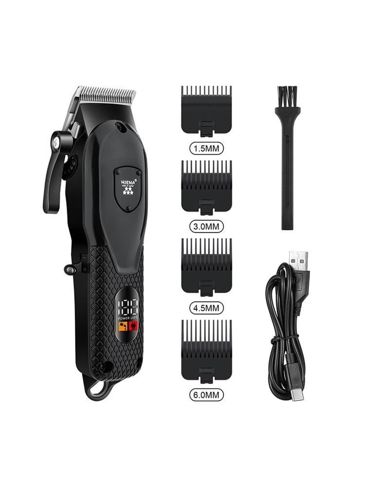 EWKYLSEM Razors Professional 3-Speed Adjustable Electric Hair Clipper, Electric Shaver, USB Charging, Electric Hair Clipper with Display Beauty and Personal Care EWKYLSEM