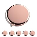 WOOYALIN Magnifying Compact Double-Sided 1X/2X Round Pocket Handheld Travel Makeup Portable Pocket Mirror Rose Glod 5PCS Beauty & Personal Care WOOYALIN