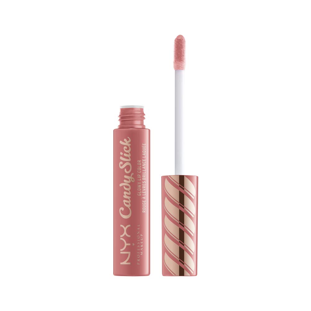 NYX PROFESSIONAL MAKEUP Candy Slick Glowy Lip Color Gloss - Sugarcoated Kissed (Peachy Nude) Beauty & Personal Care NYX PROFESSIONAL MAKEUP