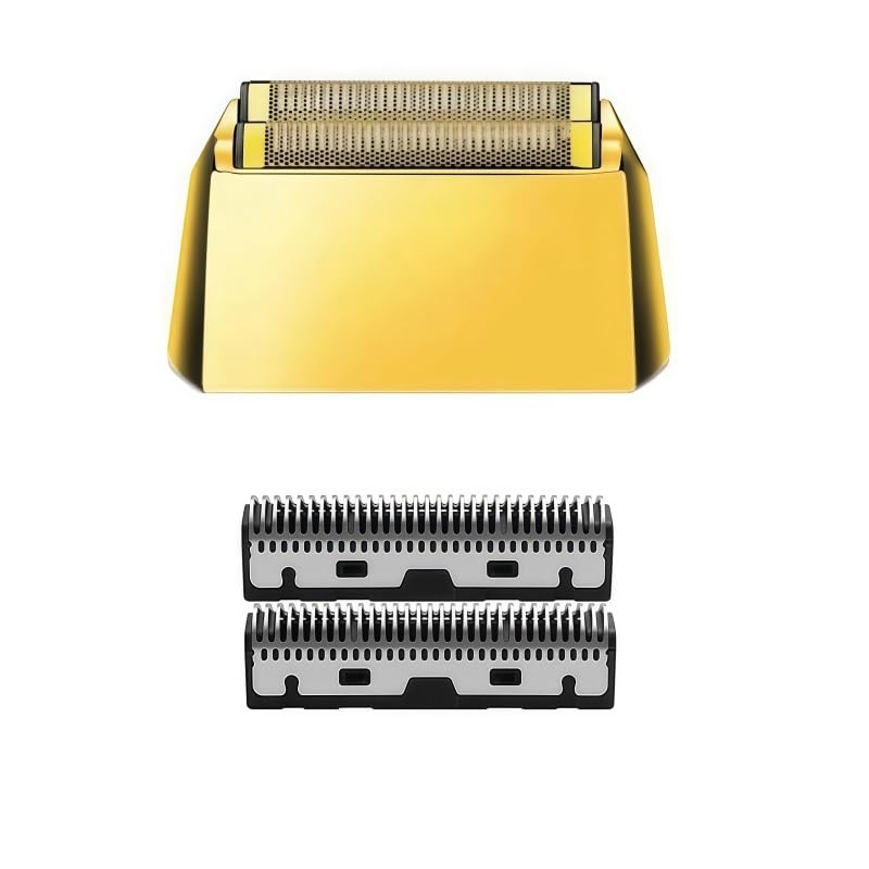 aqinsfai Replacement Blade Foil Cutter Head. Compatible for Kemei KM-2028 Electric Shaver - Precision Shaving Razor Parts Accessories(Gold Set) Beauty and Personal Care aqinsfai